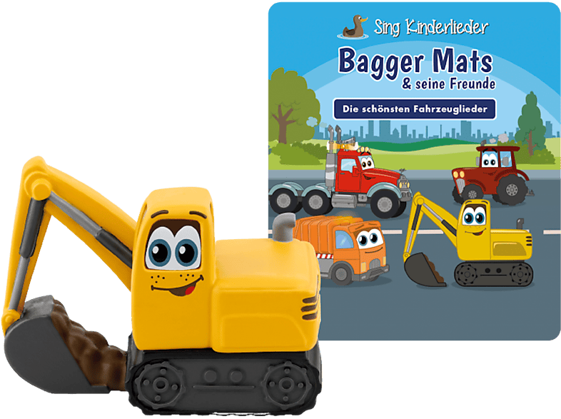 TONIES Sing Kinderlieder - Bagger Mats & seine Freunde: Die schönsten Fahrzeuglieder Hörfigur /D (Mehrfarbig)