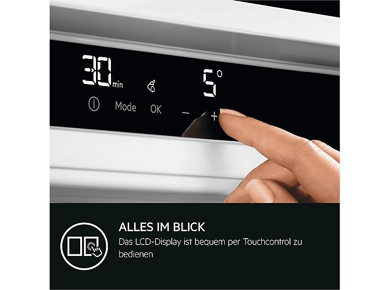 AEG TSF5O88WDF Serie 5000 OptiSpace Kühlschrank (118 l, D, 873 mm hoch}, Weiß)