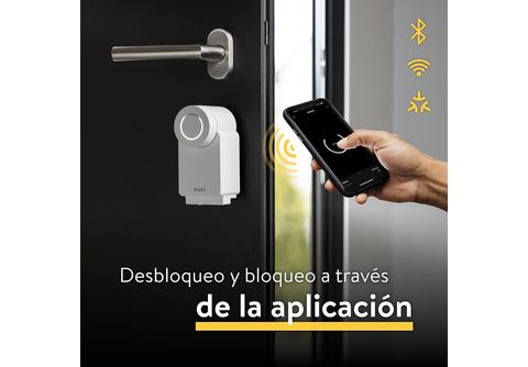 Cerradura electrónica  NUKI Smart Lock (4.ª generación),  Alexa,  Google Home o Apple, Blanco