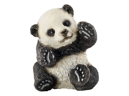 SCHLEICH Wild Life: cucciolo panda - Personaggio (Nero/Bianco)