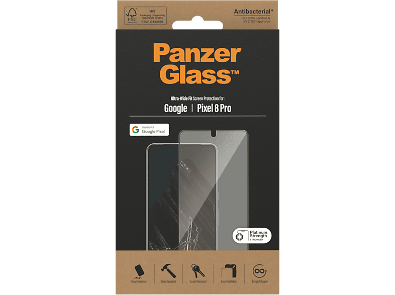 PanzerGlass® Screen Protector Google Pixel 8 Pro