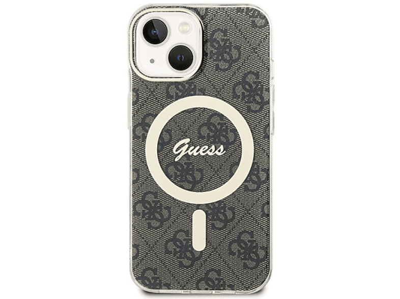 Etui GUESS Hardcase 4G Magsafe do iPhone 15 6,1 cala Brązowy GUHMP15SH4STW – zdjęcie 2