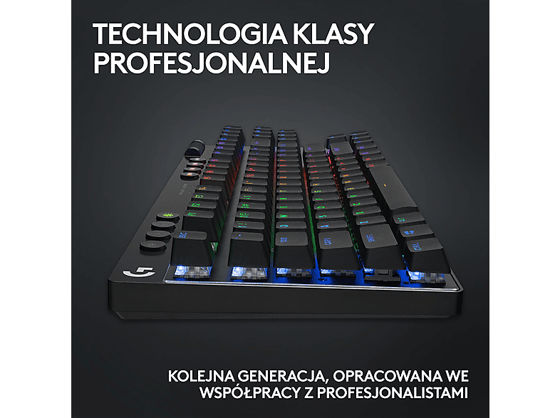 Klawiatura Logitech PRO X TKL Lightspeed GX Brown (920-012136) – zdjęcie 2