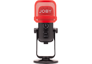 JOBY Wavo POD - Podcast-Mikrofon (Schwarz/ Rot)