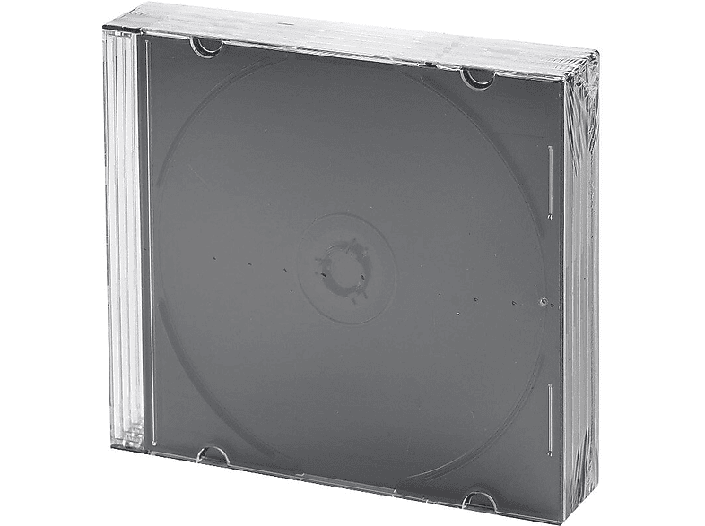 Pudełko na płyty CD/DVD HEITECH 5 szt. Slim Czarny-Zdjęcie-0
