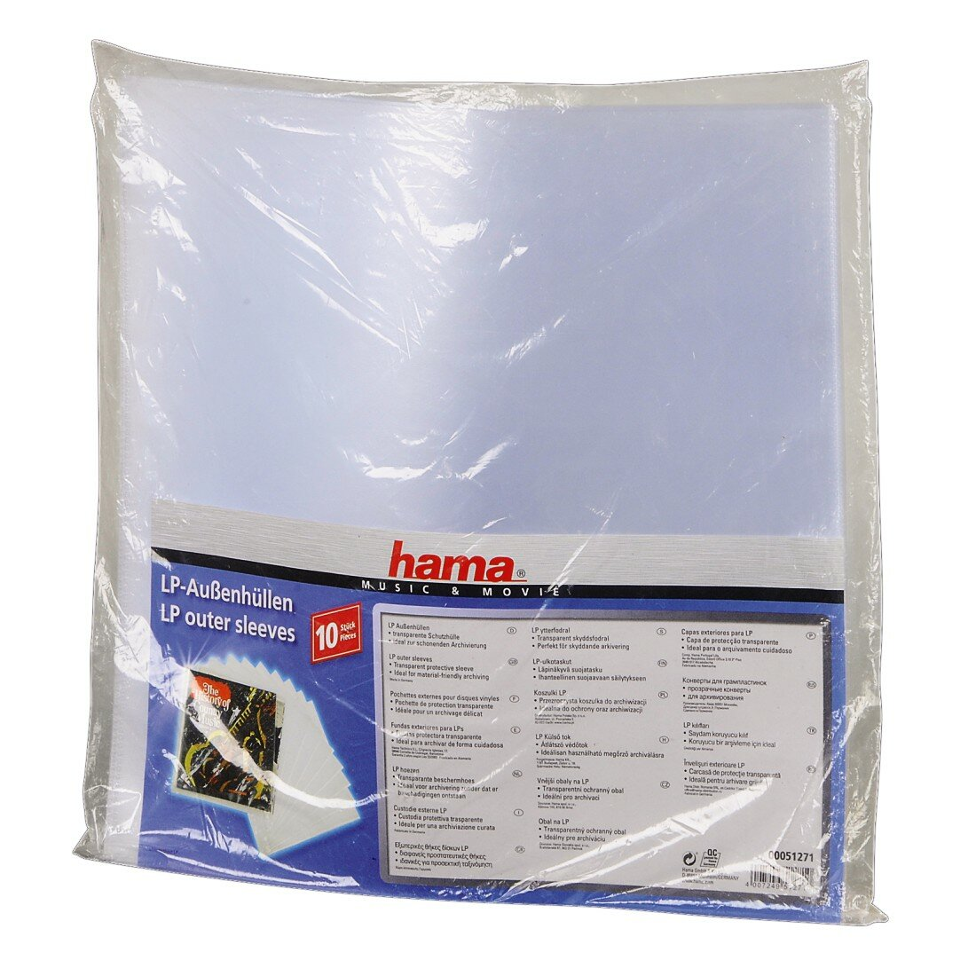 Folia HAMA do płyt winylowych, Transparent