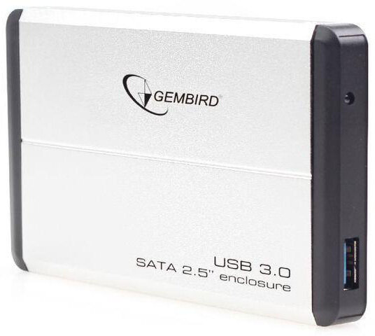Obudowa dysku GEMBIRD HDD 2.5 SATA EE2-U3S-2 Srebrno-czarny