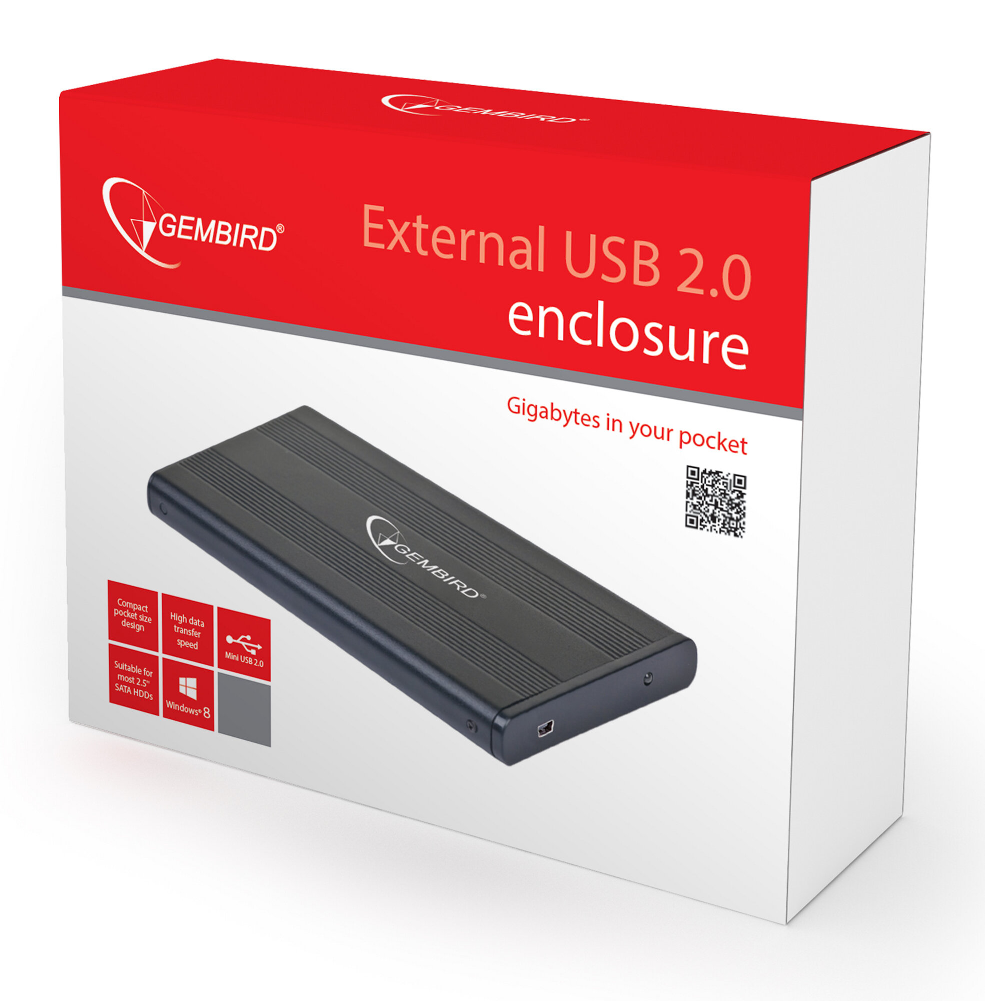 Zewnętrzna obudowa dysku GEMBIRD EE2-U2S-5