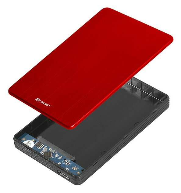 Zewnętrzna obudowa dysku TRACER USB 3.0 HDD 2.5 SATA 724 Czerwony TRAOBD46397
