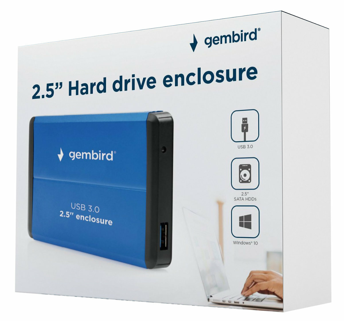 Zewnętrzna obudowa dysku GEMBIRD EE2-U3S-2-B