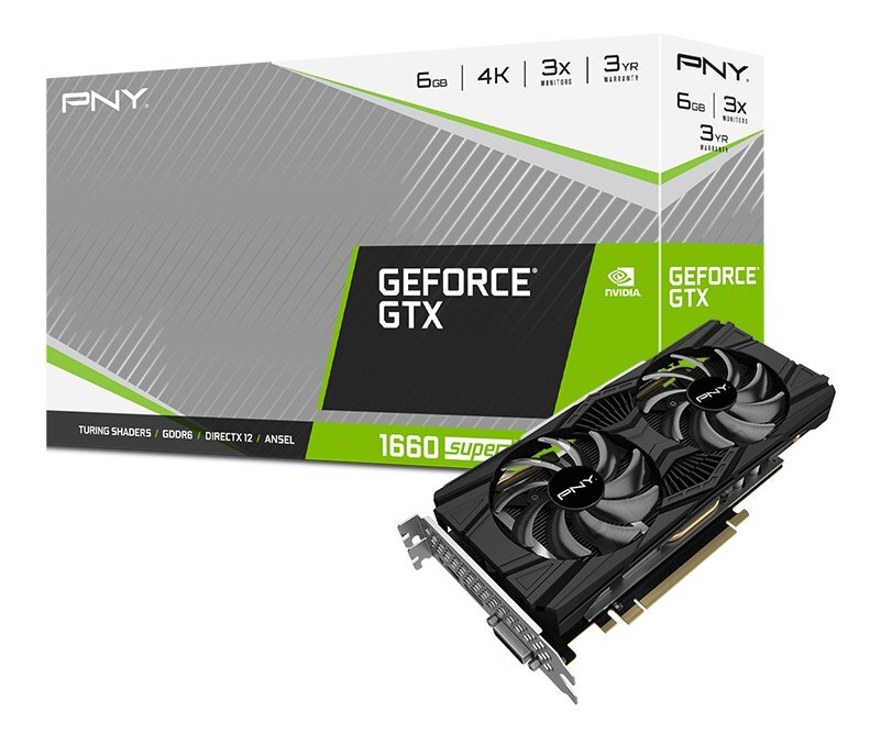 Karta graficzna PNY GeForce GTX 1660 SUPER Dual Fan VCG16606SDFPPB