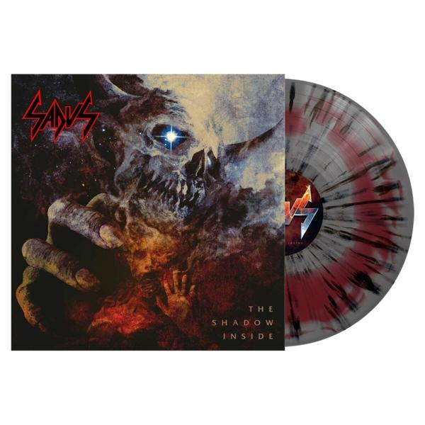 A Sanvs 'The Shadow Inside' című albumának borítója. Egy sötét, démoni figura látható.