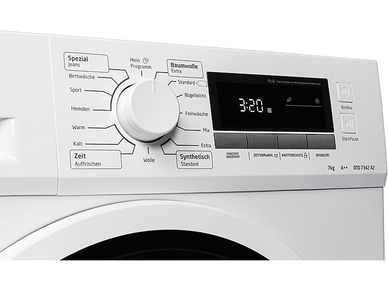 OK. OTD 7342 A2 Wärmepumpentrockner G05 (7 kg, A++, Weiß)