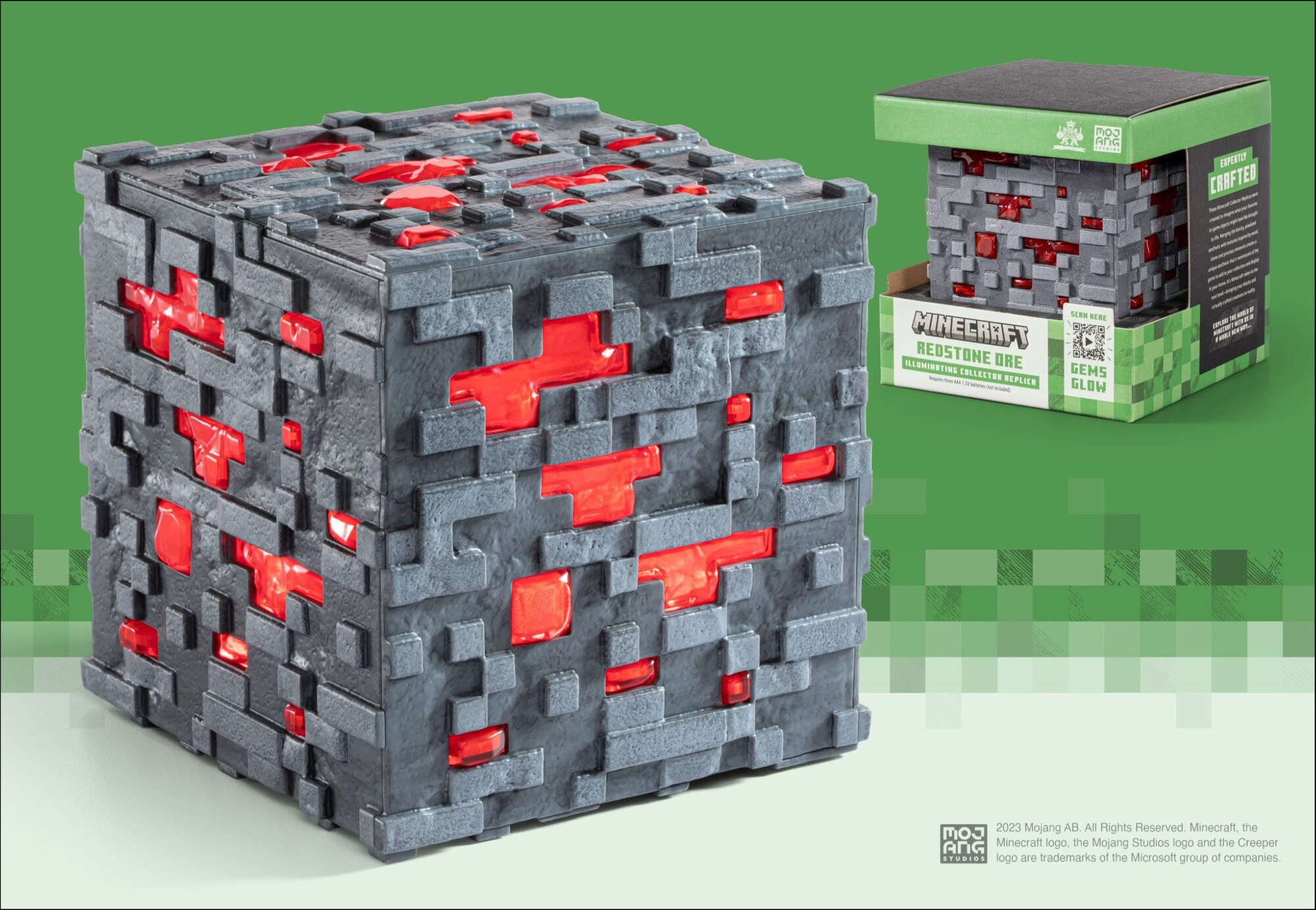 ABYSTYLE Redstone Ore Cube - Réplique (Gris)