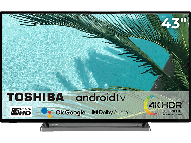 DLED TV TOSHIBA 43UA3D63DG 4K, Android cm, 108 UHD TV, MediaMarkt DLED Zoll SMART (Flat, TV / 43 | TV)