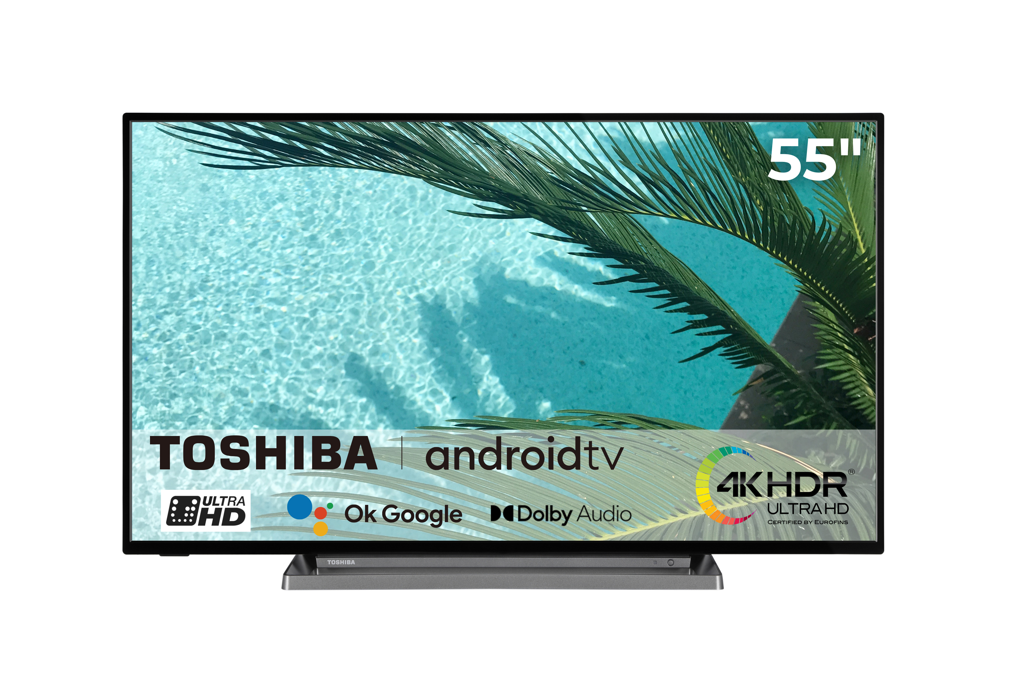 TOSHIBA 55UA3D63DG DLED TV (Flat, 55 Zoll / 139 cm, UHD 4K, SMART TV, Android TV)