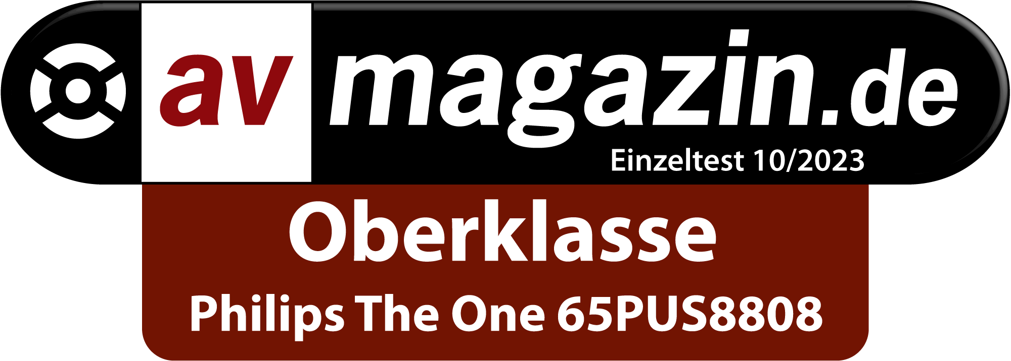 Schwarz-braunes Banner mit Text 'Oberklasse' und 'avmagazin.de' Logo.