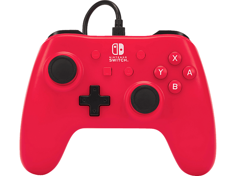 POWERA Raspberry Red - kabelgebundener Controller Rot für Nintendo Switch