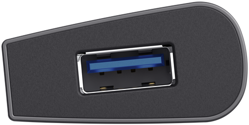 Fekete USB hub kék USB porttal.