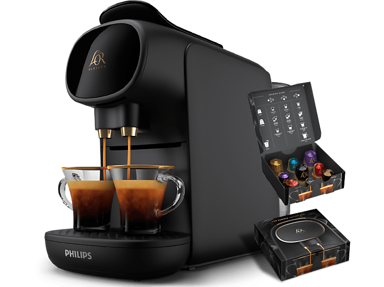 Cafetera de cápsulas  ‎Philips ‎LM9012/60, 1450 W, 19 bar, 0.80 l, Función  2 tazas, Sistema antigoteo, Negro