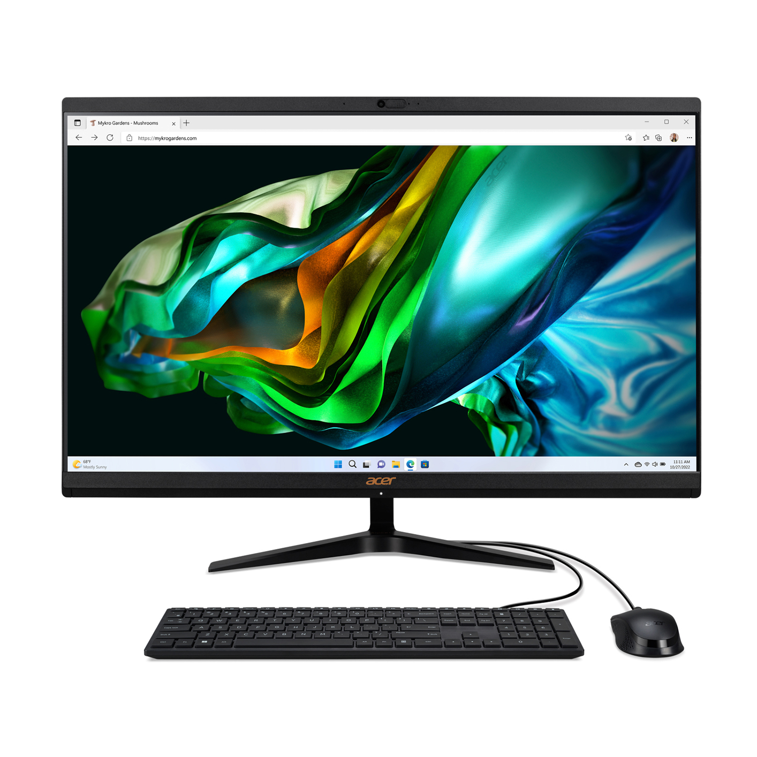 Acer Aspire C 27 C27-1800 Aio, pollici, Intel® Core I5 1335U, 16 GB, 512 GB Ssd, Nero