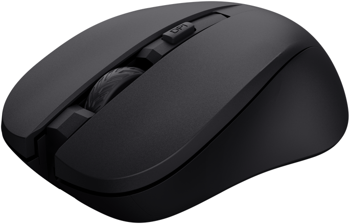 TRUST Mydo vezeték nélküli optikai egér, max 1800 dpi, 4 gomb, fekete (25084)