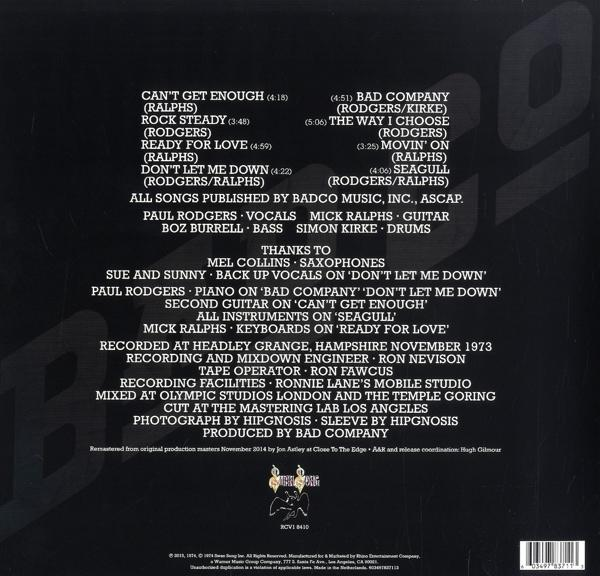Bad Company - Bad Company (Limited Clear Vinyl) (Vinyl LP (nagylemez))