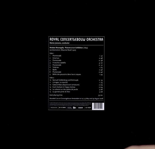 Schwarzes Albumcover mit Text, der Songtitel auflistet, und einem weißen Hintergrund.
