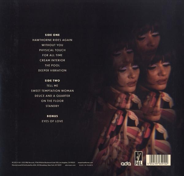 Albumcover mit vier Frauen. Text listet Songs auf Seite Eins und Seite Zwei des Albums auf.