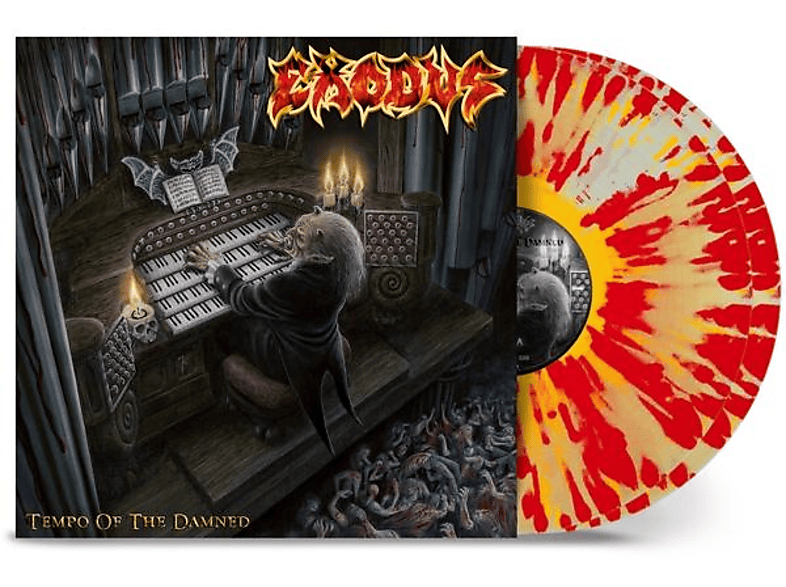 Exodus - Tempo Of - Yellow Red (Vinyl) The Splatter) Damned(Natural