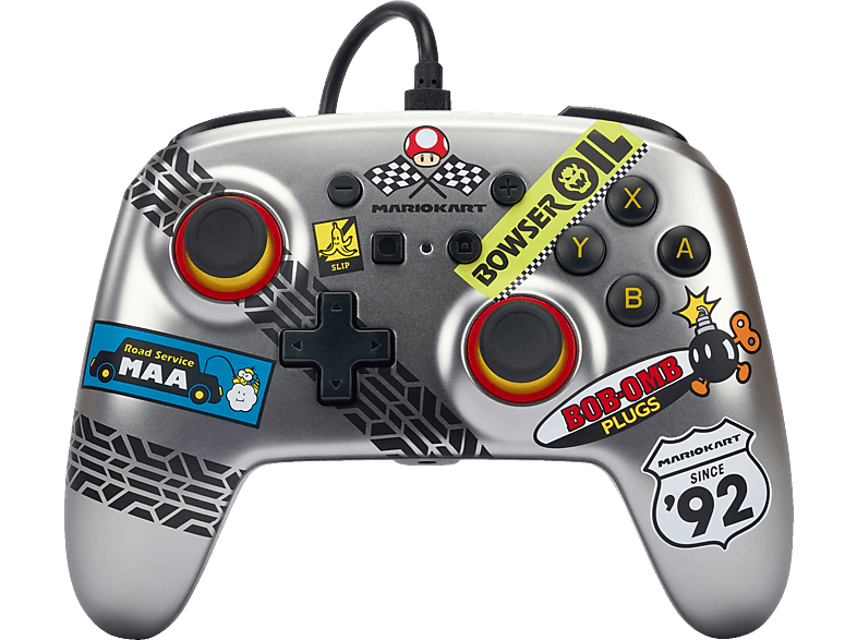 POWERA Mario Kart - Silber kabelgebundener Nintendo für Switch Controller