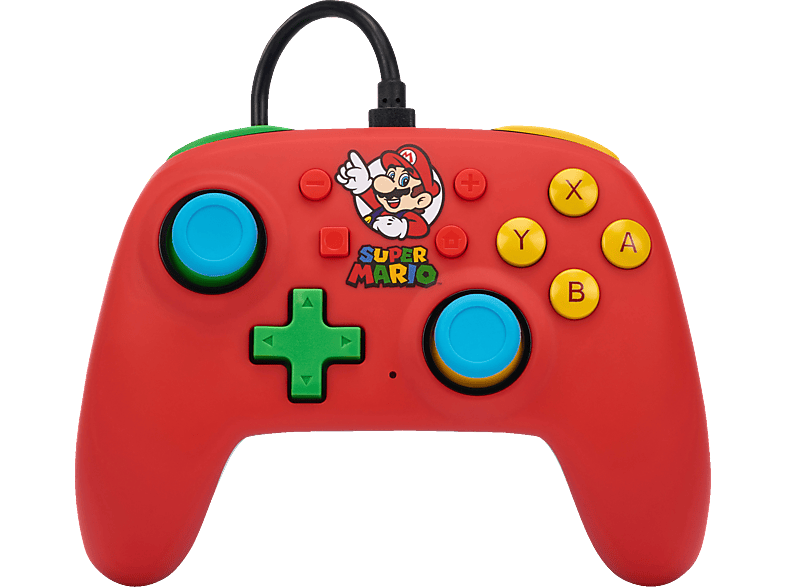 POWERA Mario Medley - kabelgebundener Controller Rot für Nintendo Switch