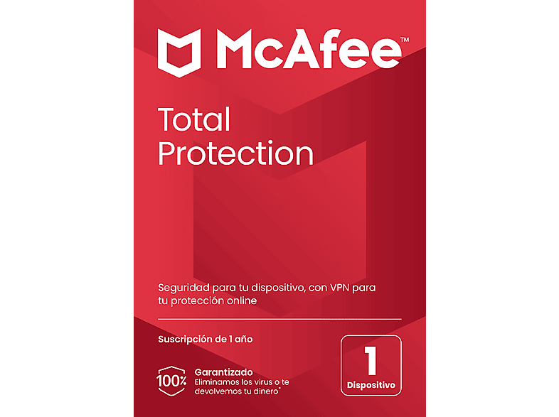 Antivirus | McAfee® Total Protection, Suscripción 1 año, 1 dispositivo ...