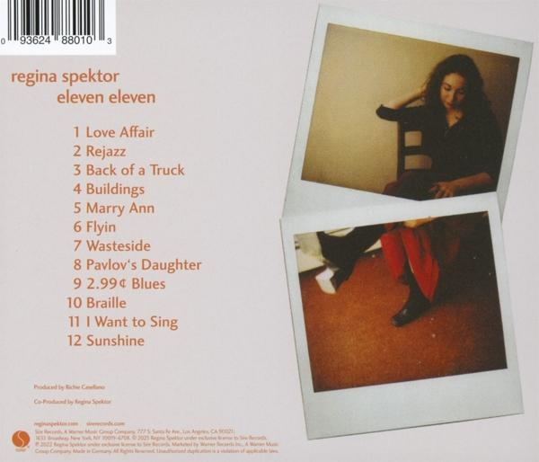 CD-Cover mit Text und Fotos von Regina Spektor.