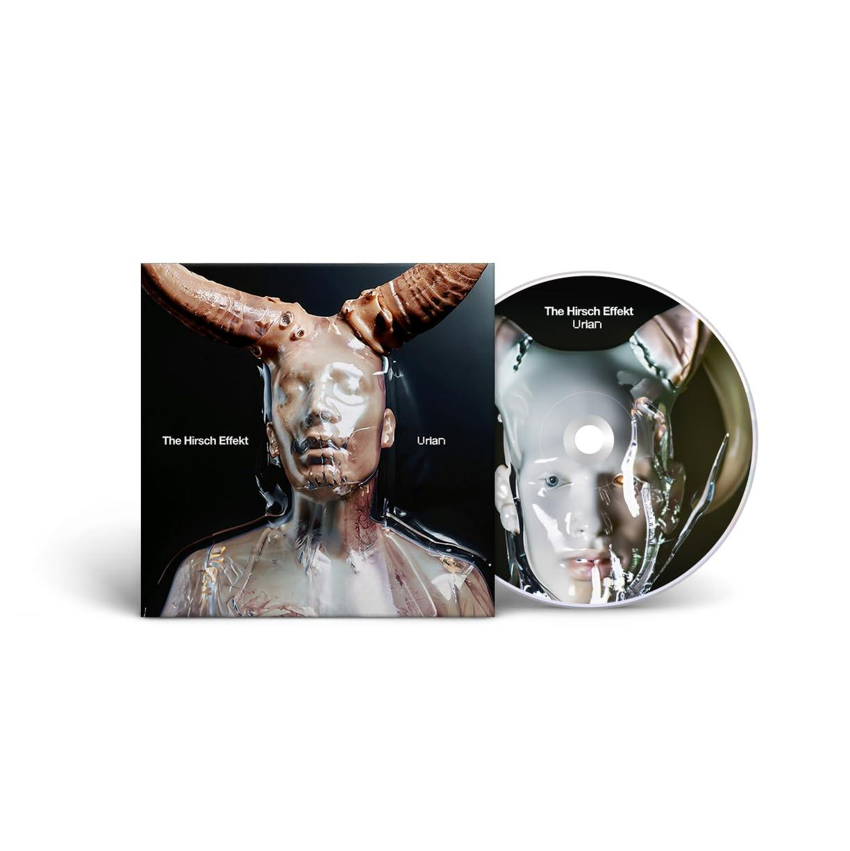 Albumcover und CD, mit einer humanoiden Figur mit Hörnern, dunkler Hintergrund.