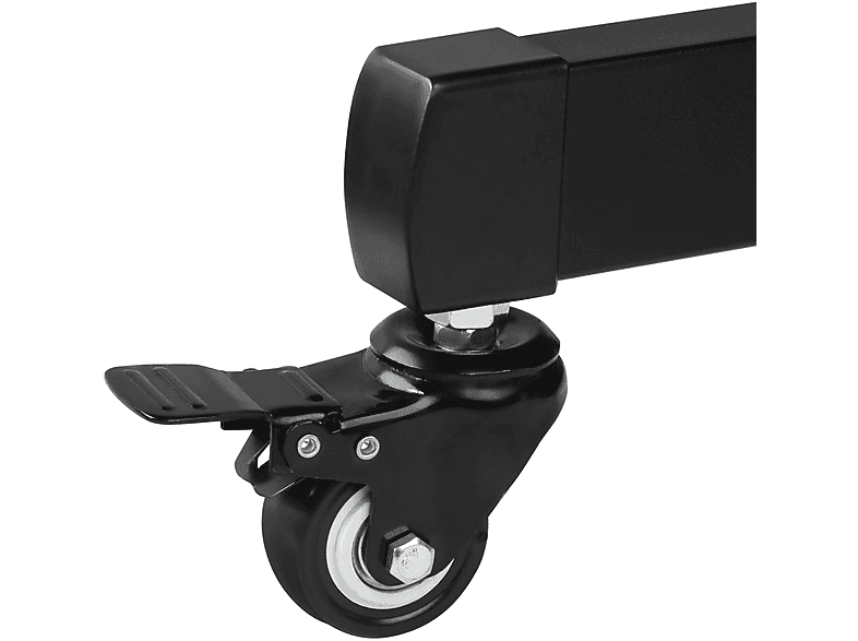 Hama 00220874 TV-Ständer mit Rollen "Trolley", bis 75 Zoll, höhenverstellbar, Schwarz; TV-Rack/-Trolley — Foto 4 von 5