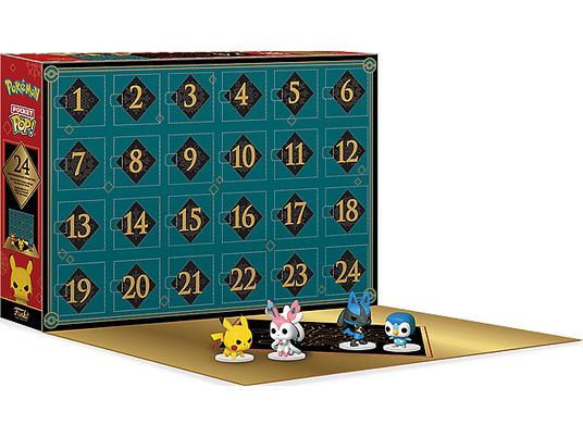 FUNKO POP! Games: Pokémon -  24-Day Holiday - Calendrier de l'Avent (Multicolore)