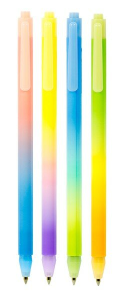 Długopis z przyciskiem M&G Rainbow 187403
