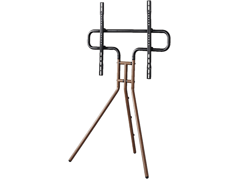 HAMA 220872 TV-Stand, Staffelei Design, 37 bis 75, Wallnuss