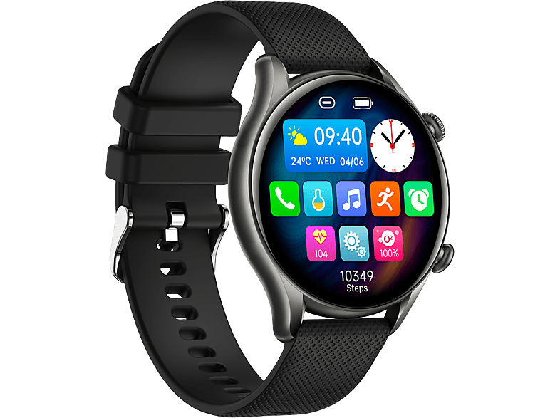 MYPHONE Watch EL okosóra, fekete (SMA002668)