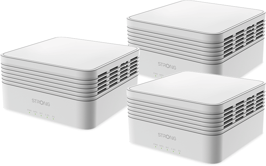STRONG Atria Mesh AX3000 kétsávos Wi-Fi router szett, fehér, 3 db (MESHTRIAX3000)