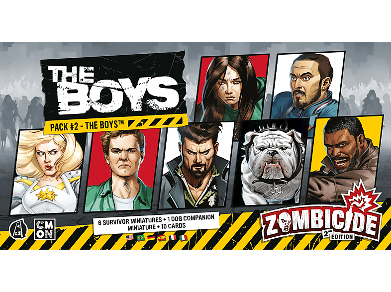 CMON Zombicide 2. Edition - The Boys Pack #2 Gesellschaftsspiel Mehrfarbig