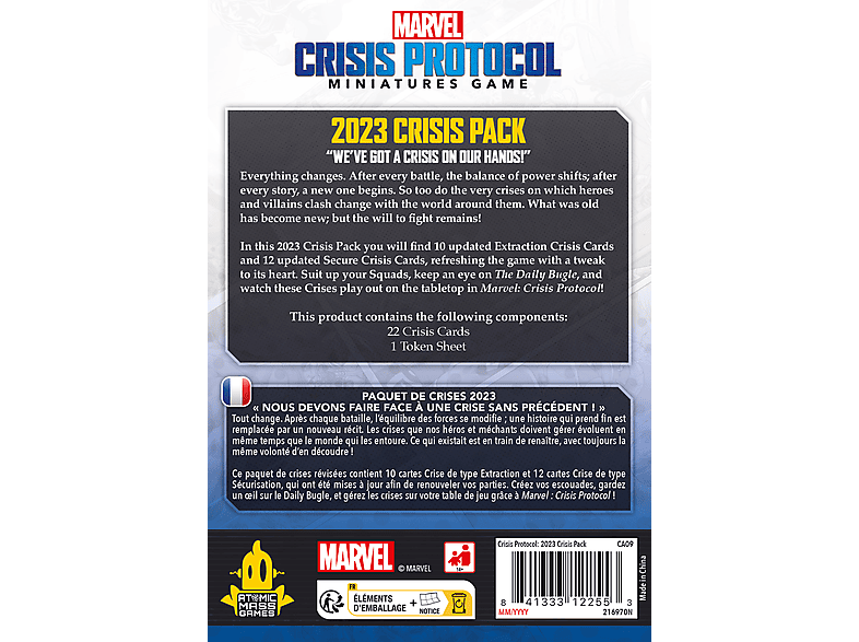 Thumbnail - ATOMIC MASS GAMES Marvel Crisis Protocol - 2023 Pack (Krisen-Kartenpack 2023) Kartenspiel
