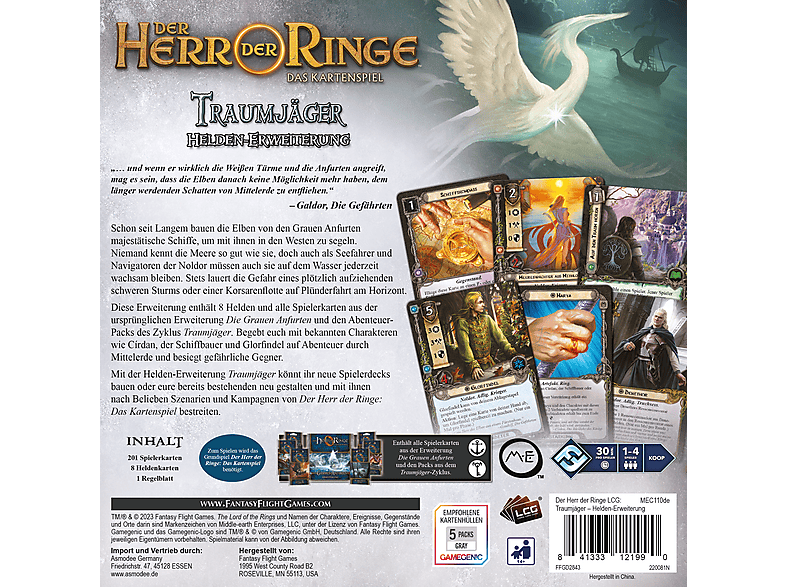 Thumbnail - FANTASY FLIGHT GAMES Herr der Ringe Das Kartenspiel - Traumjäger (Helden-Erweiterung) Mehrfarbig