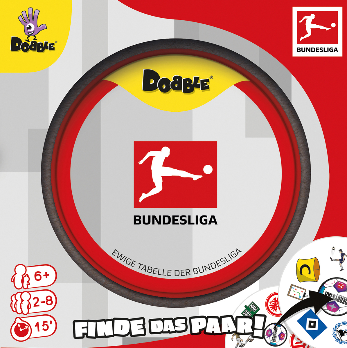 ZYGOMATIC Mehrfarbig Bundesliga Dobble Kinderspiel 1x