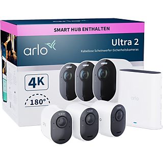 ARLO Ultra 2 Security System - WLAN Überwachungskamera + Gateway (UHD 4K, 3.840 x 2.160 Pixel)