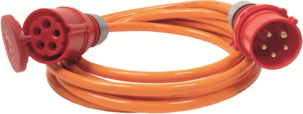 STEFFEN 037020447 05 16 1 - Câble de rallonge (Orange/rouge)