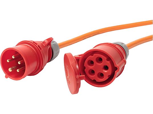 STEFFEN 037020447 10 16 1 - Câble de rallonge (Orange/rouge)