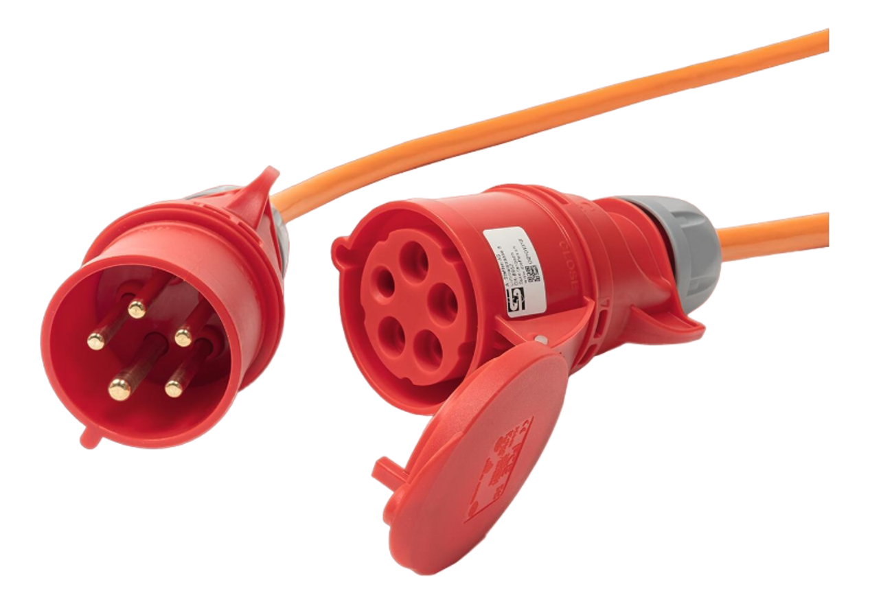STEFFEN 037020448 30 32 1 - Câble de rallonge (Orange/rouge)