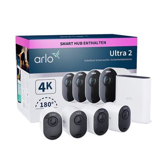 ARLO Ultra 2 - Caméra de sécurité WLAN + passerelle (UHD 4K, 3.840 x 2.160 Pixel)